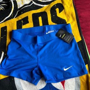 Nike Pro Royal Blue 3” shorts- size large
